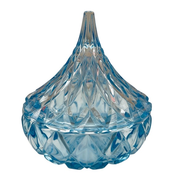 Other - Hershey's Kisses Blue Glass Candy Dish